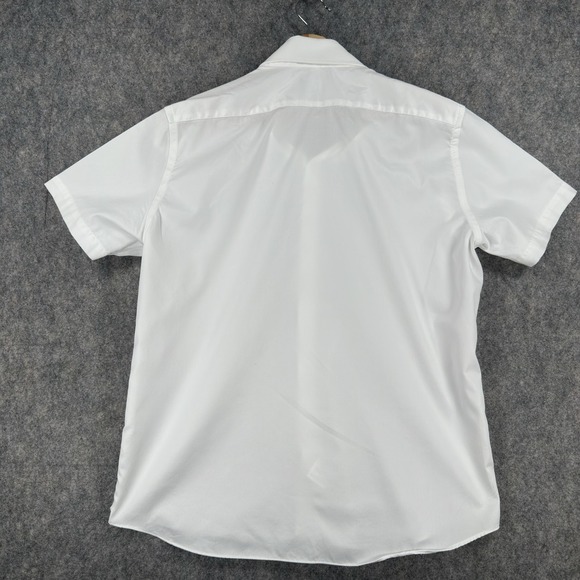 Proper Cloth Lot Of 2 Shirts Mens 17.5 White Short Sleeve Button Down Cotton - Picture 16 of 16